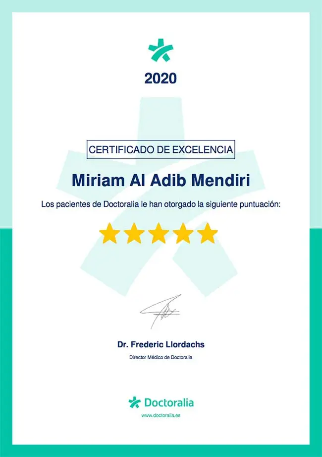 Certificado de Excelencia en Doctoralia 1 certificado doctoralia 2020 comp