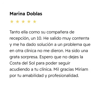 Clinicas MiriamGine Marbella 11 Testimonio-1