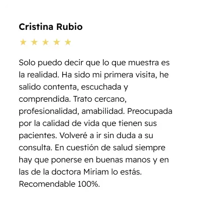Clinicas MiriamGine Marbella 17 Testimonio-7